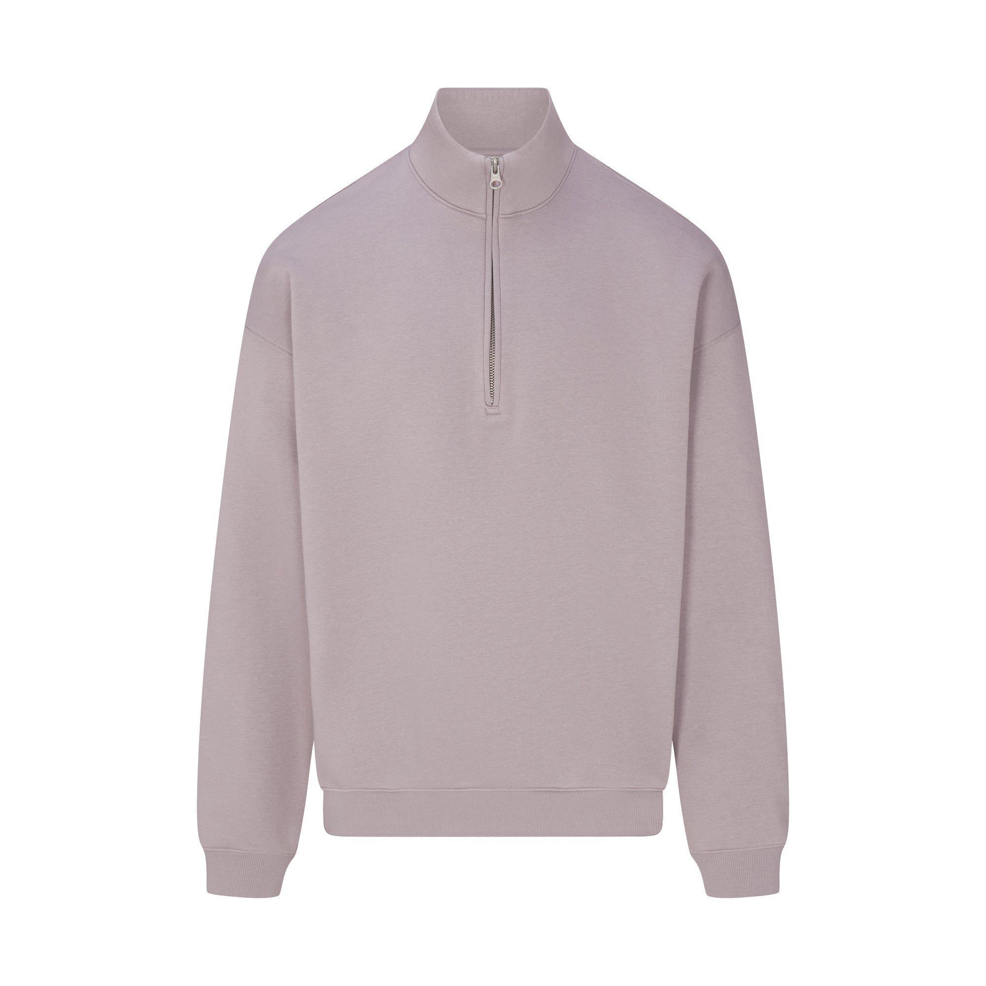 SKIMS FLEECE LOUNGE MENS RELAXED QUARTER ZIP | SHADOW