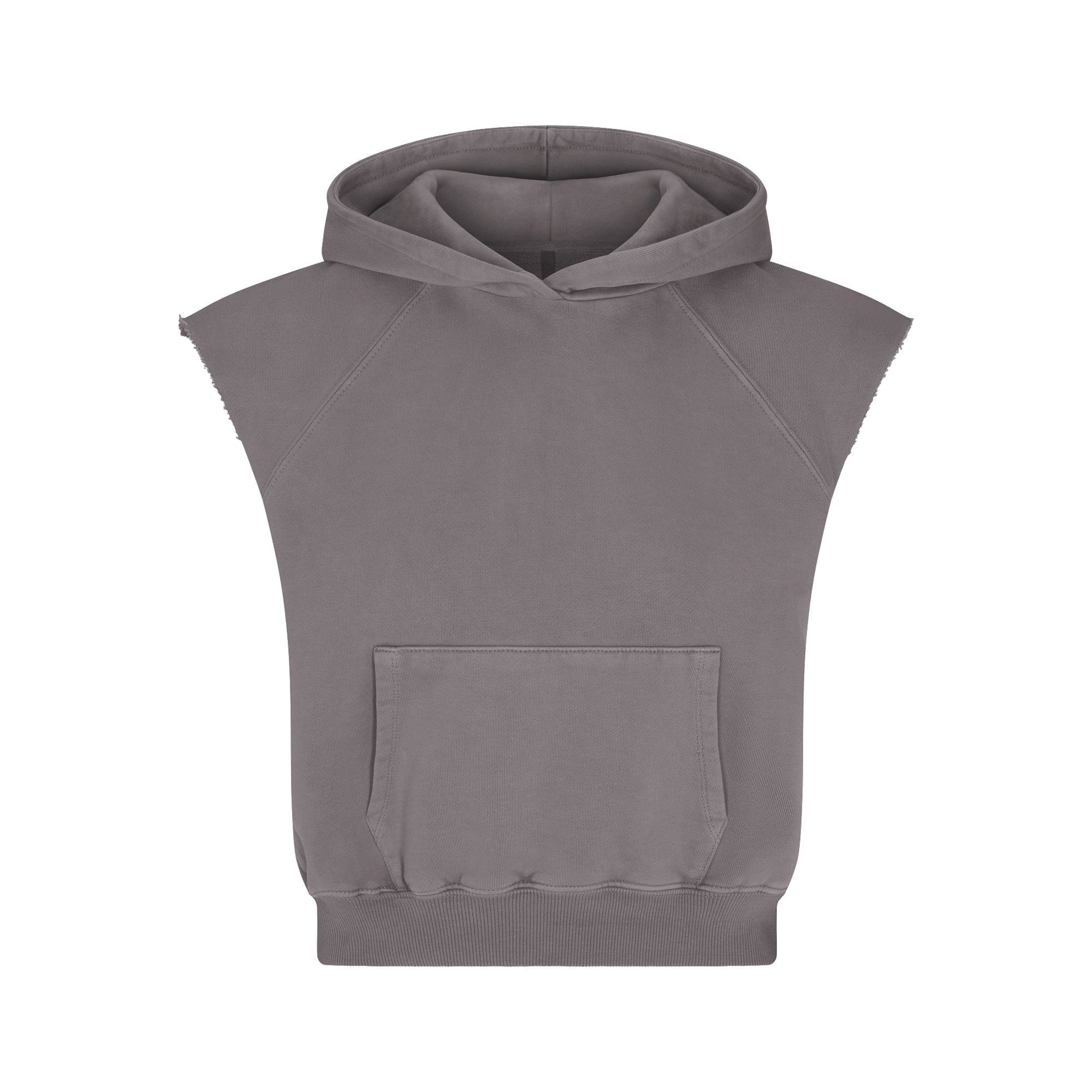 SKIMS BOYFRIEND FLEECE MUSCLE PULLOVER | SHADOW