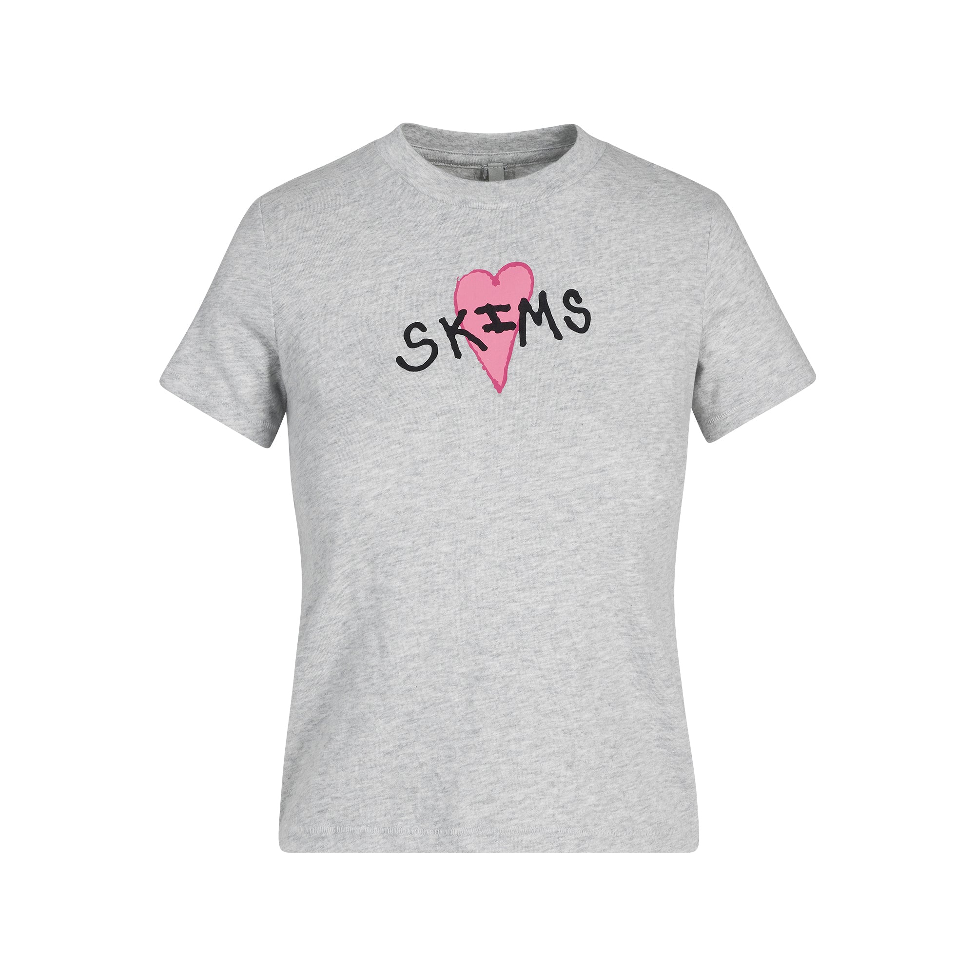 WORN IN JERSEY T-SHIRT | LIGHT HEATHER GREY SKIMS HEART