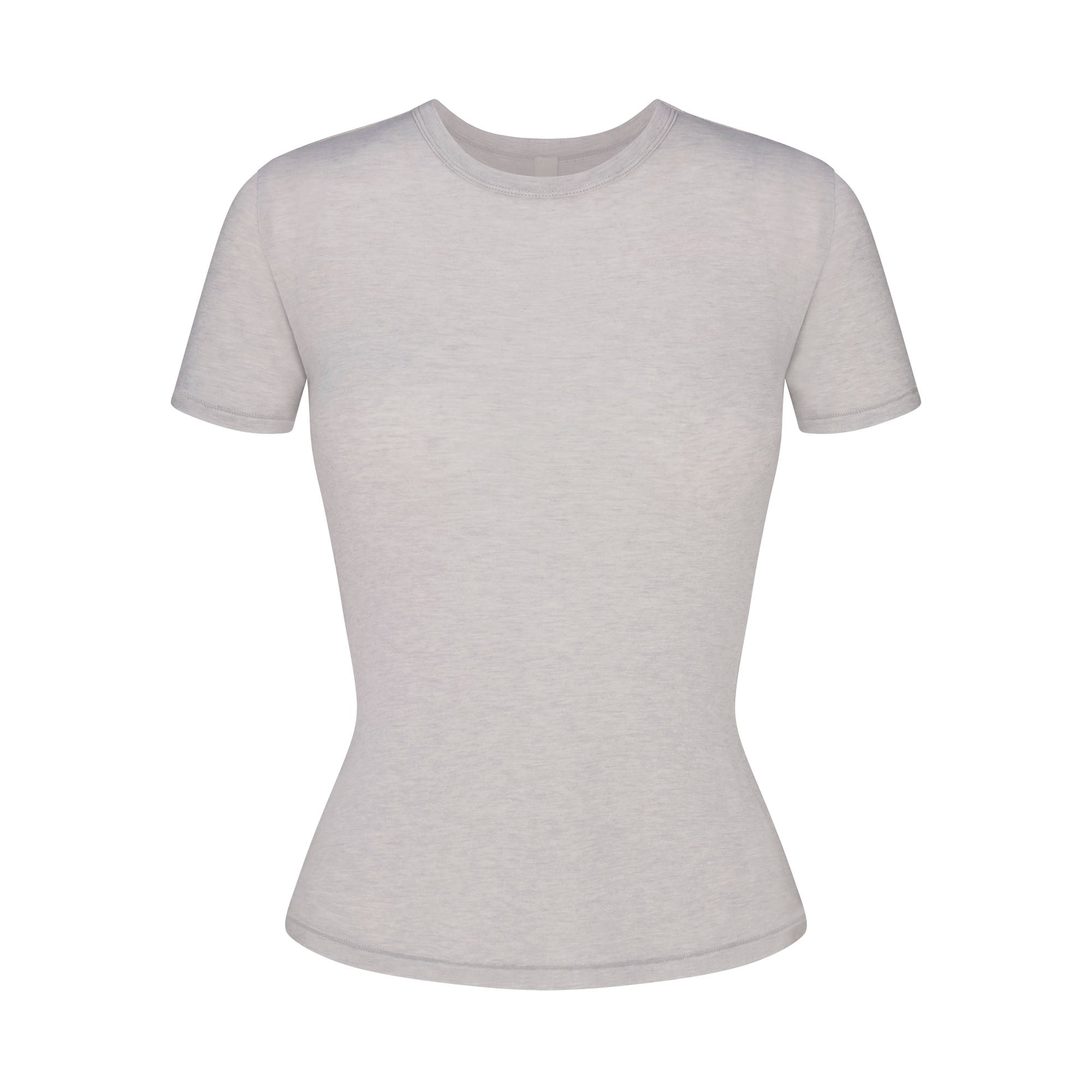 SKIMS SHEER MODAL LONG T-SHIRT | HEATHER GREY