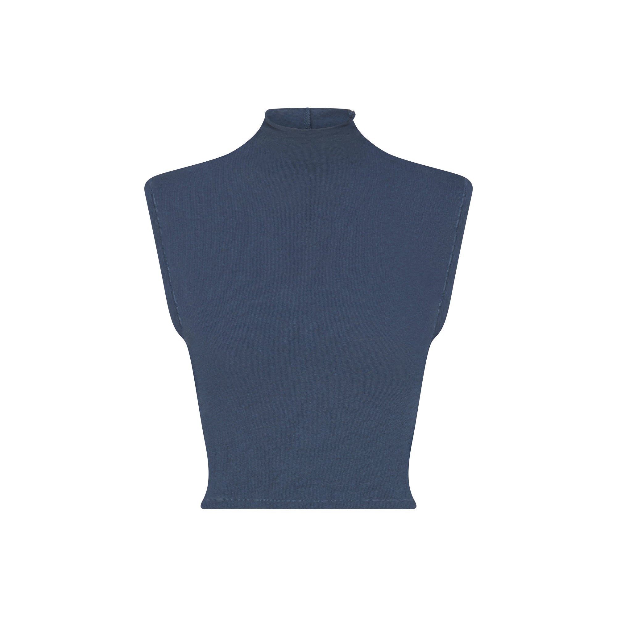 SKIMS WORN IN JERSEY MOCK NECK TANK | INDIGO