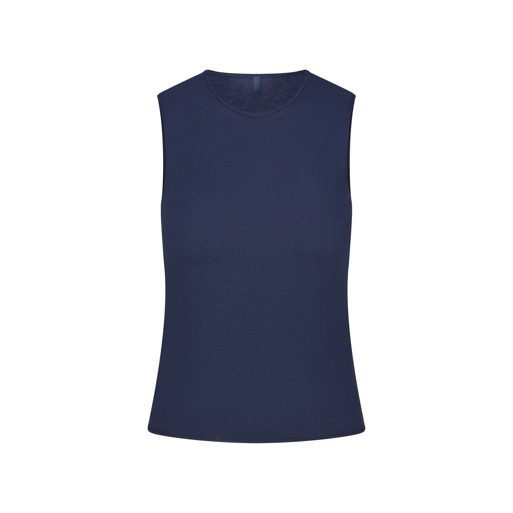 SKIMS FEATHERWEIGHT CASHMERE SLEEVELESS TOP | INDIGO