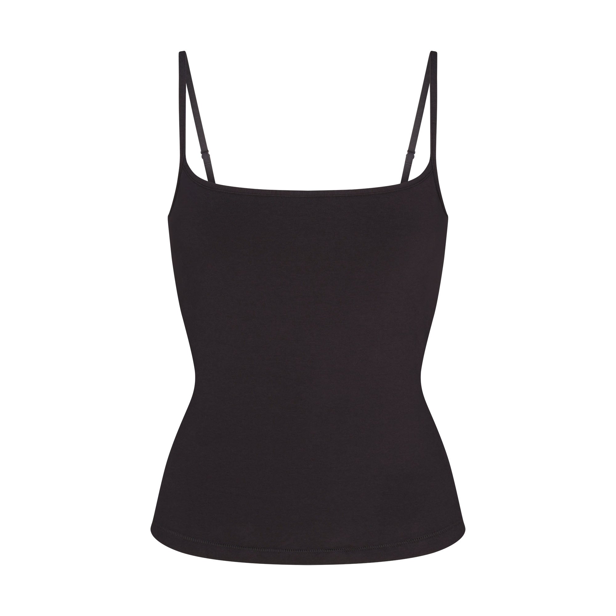 SKIMS COTTON JERSEY SCOOP NECK CAMI | SOOT