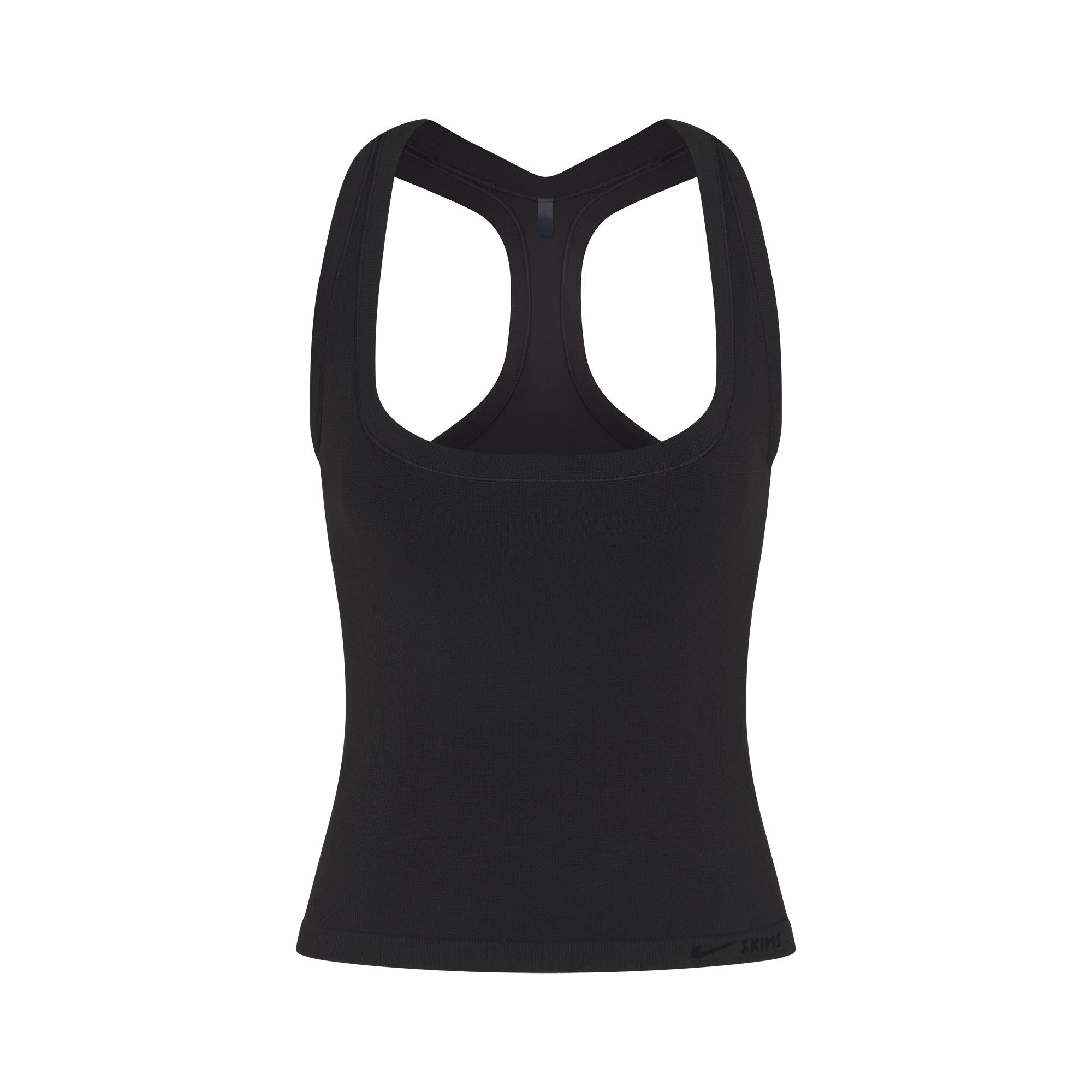 NikeSKIMS VINTAGE SEAMLESS RACER BACK TANK | OBSIDIAN