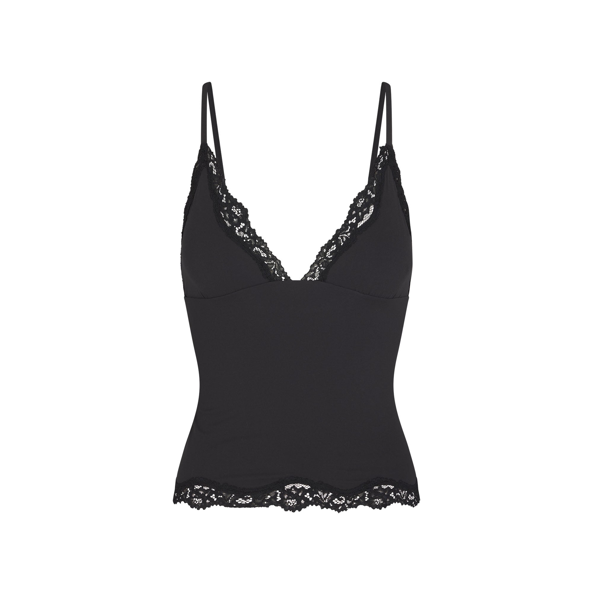 SKIMS FITS EVERYBODY LACE TRIANGLE CAMI | ONYX