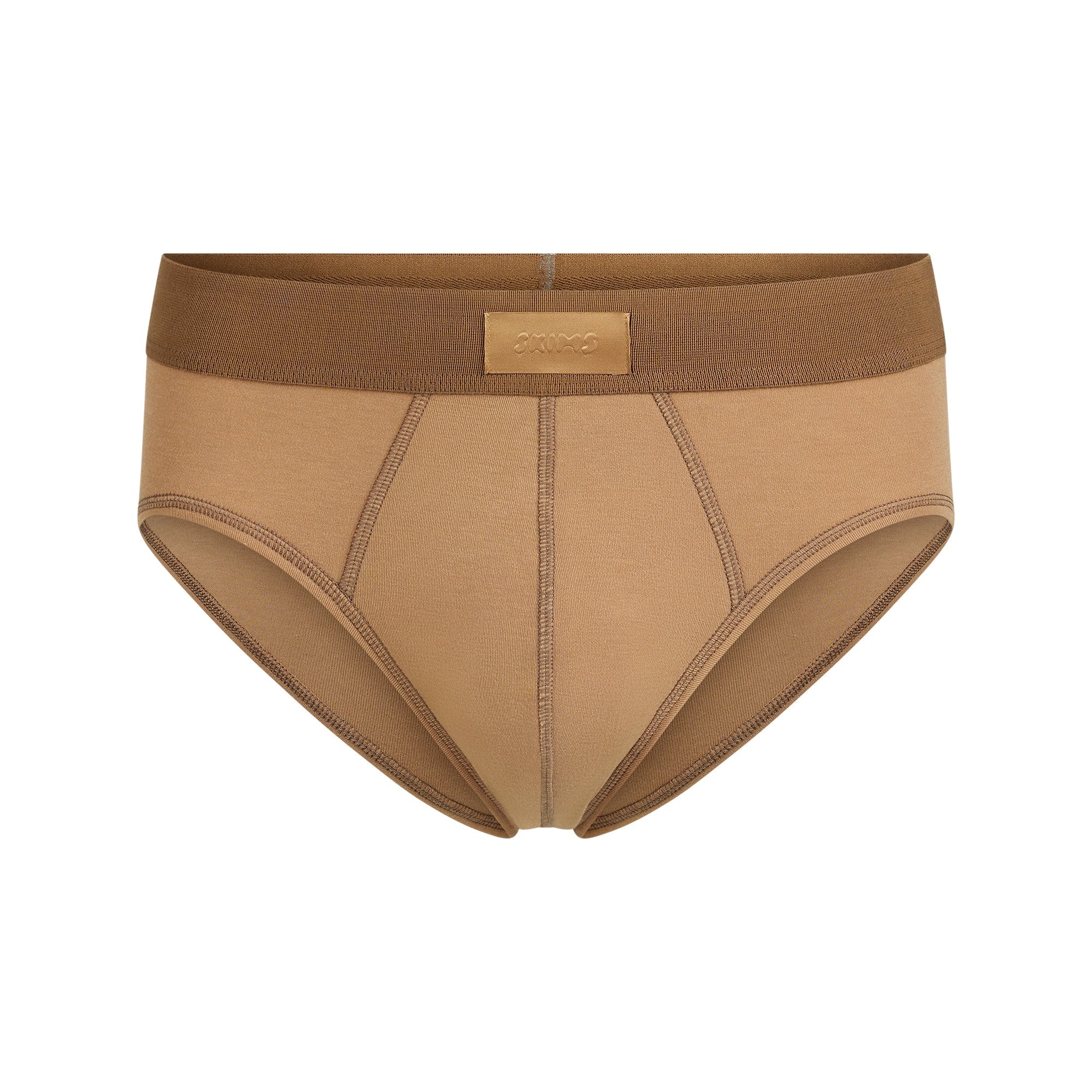 SKIMS COTTON MENS BRIEF | RUSSET