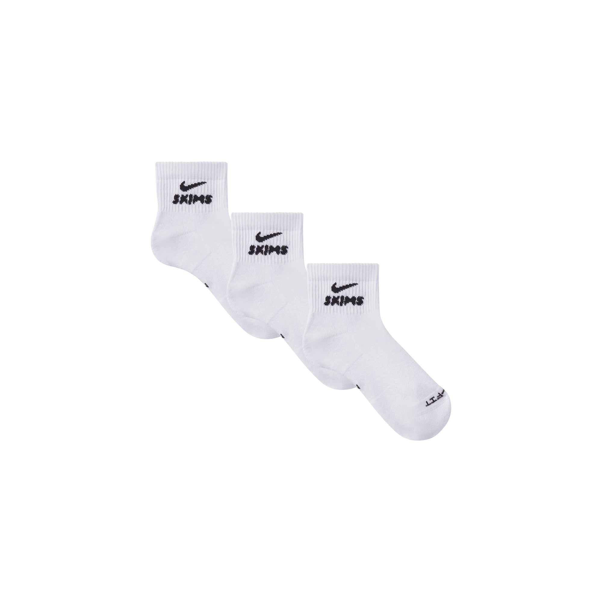 NikeSKIMS ACCESSORIES DRI-FIT QUARTER CREW SOCK 3-PACK | SNOW