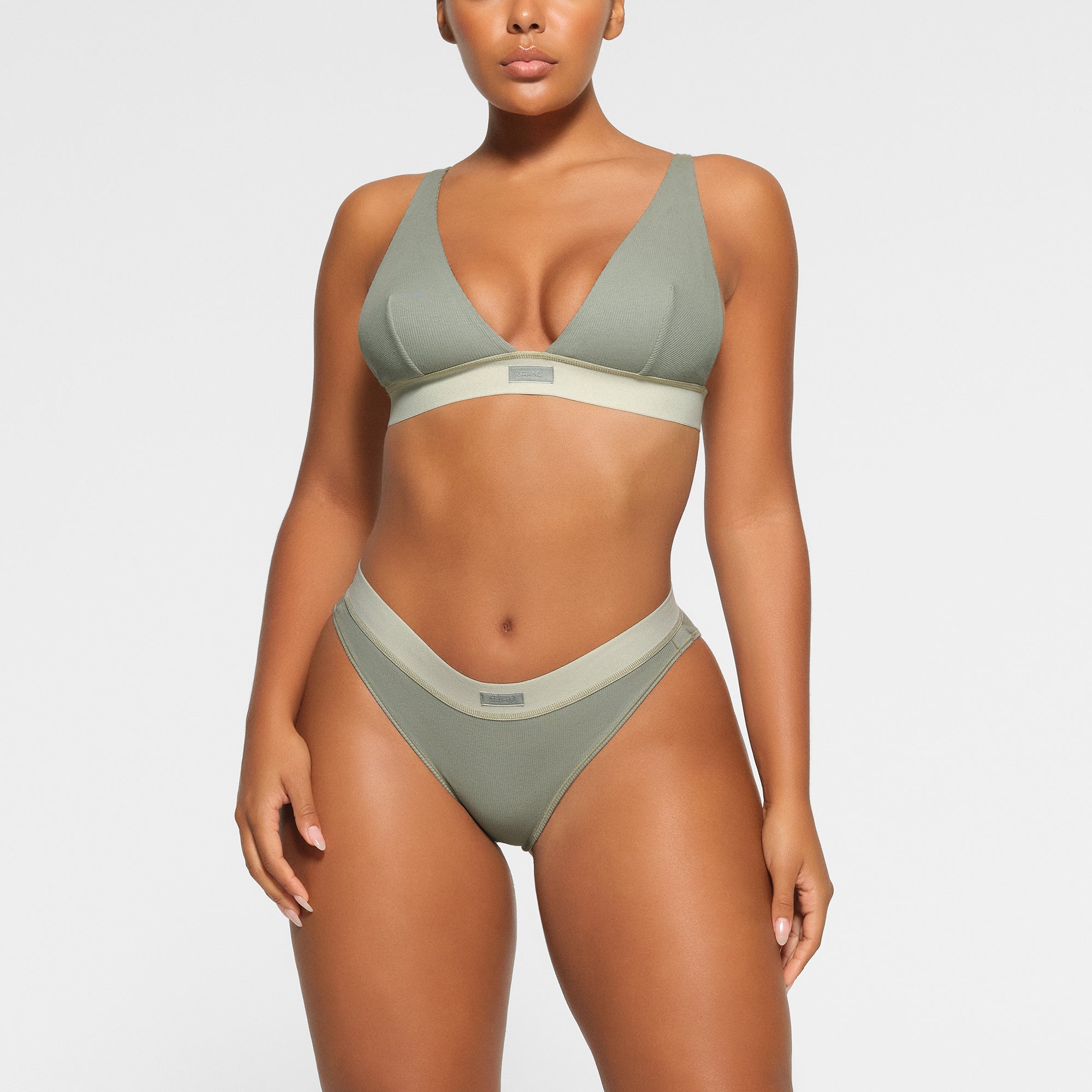 SKIMS COTTON RIB BRIEF | MINERAL