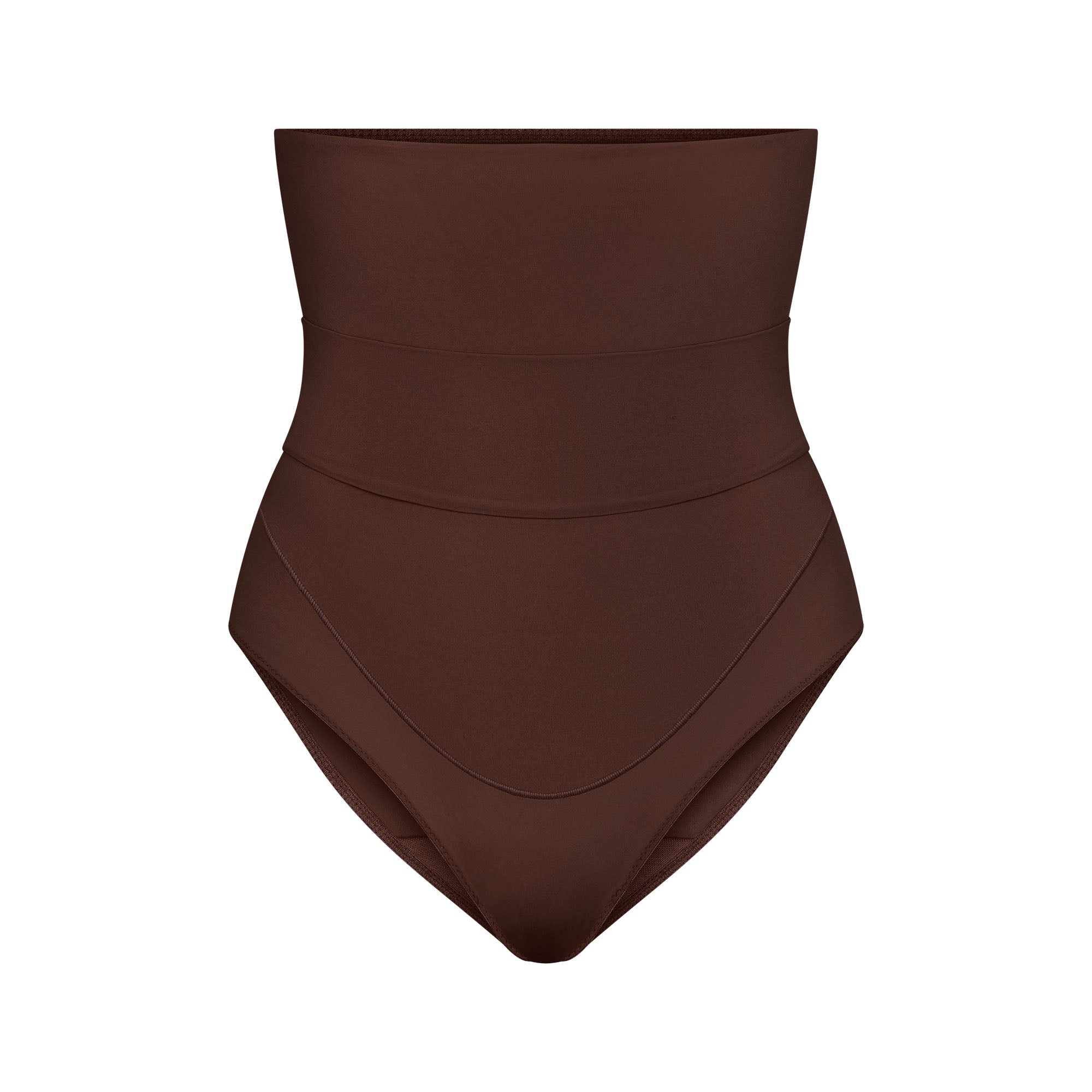 SKIMS FITS EVERYBODY MATERNITY BANDED HIGH-WAISTED BRIEF | COCOA