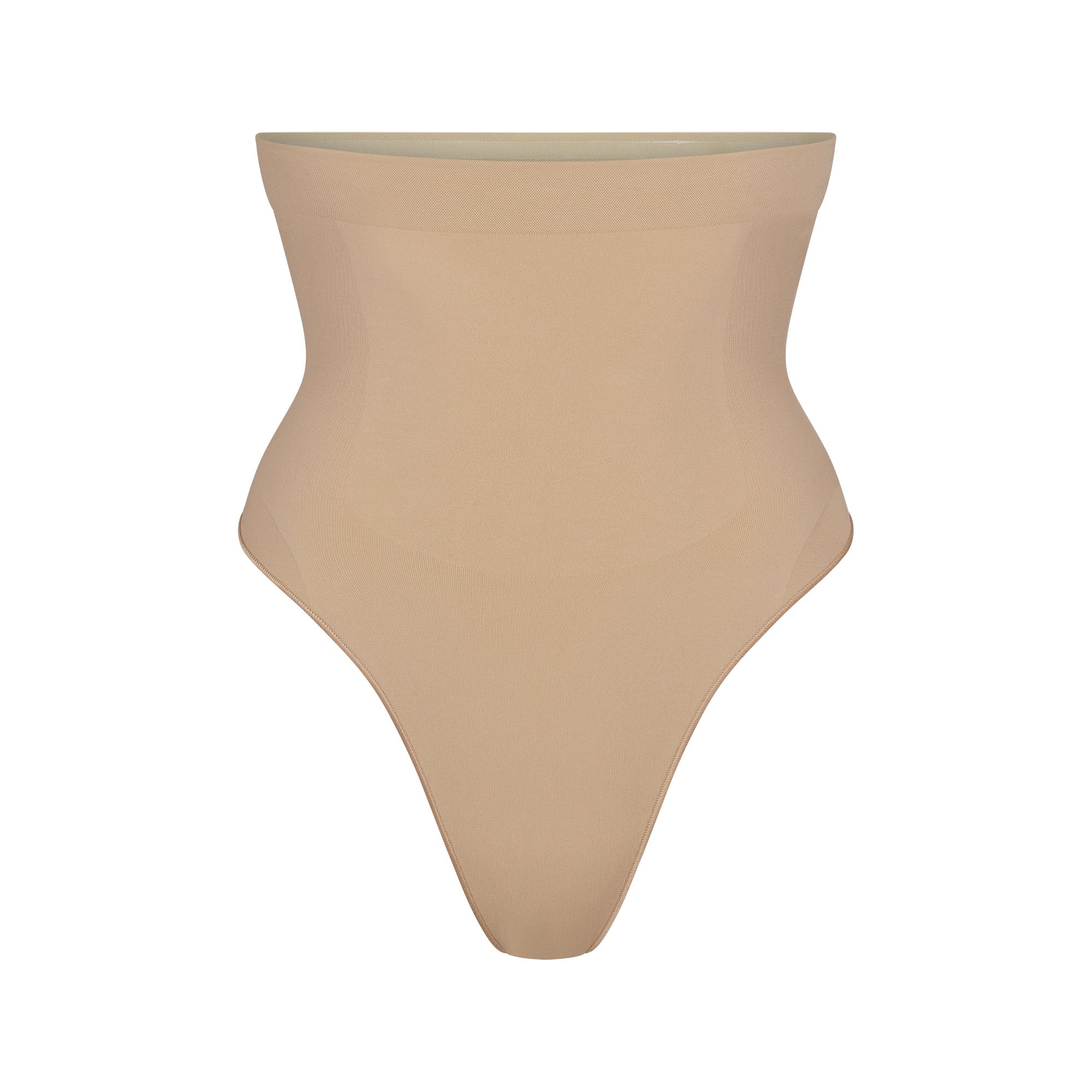 SKIMS SEAMLESS SCULPT HIGH-WAISTED THONG | CLAY