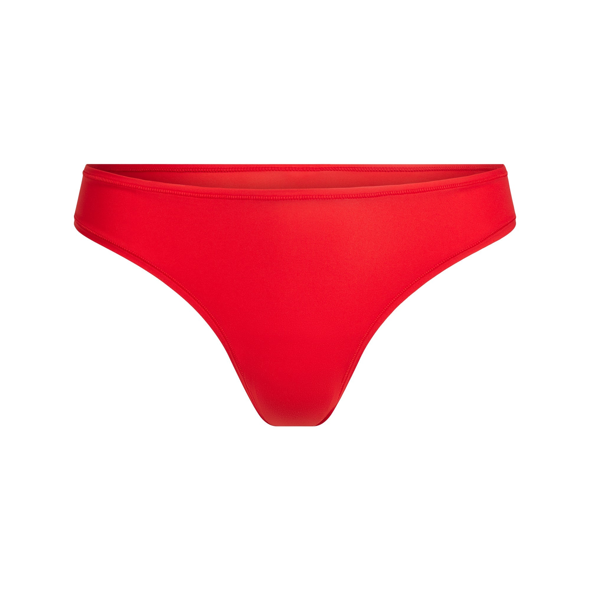 SKIMS FITS EVERYBODY DIPPED FRONT THONG | CHERRY