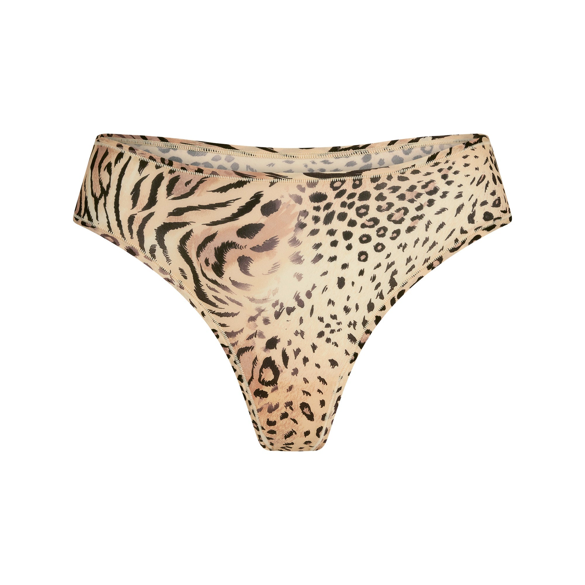 SKIMS FITS EVERYBODY THONG | SAND MULTI ANIMAL