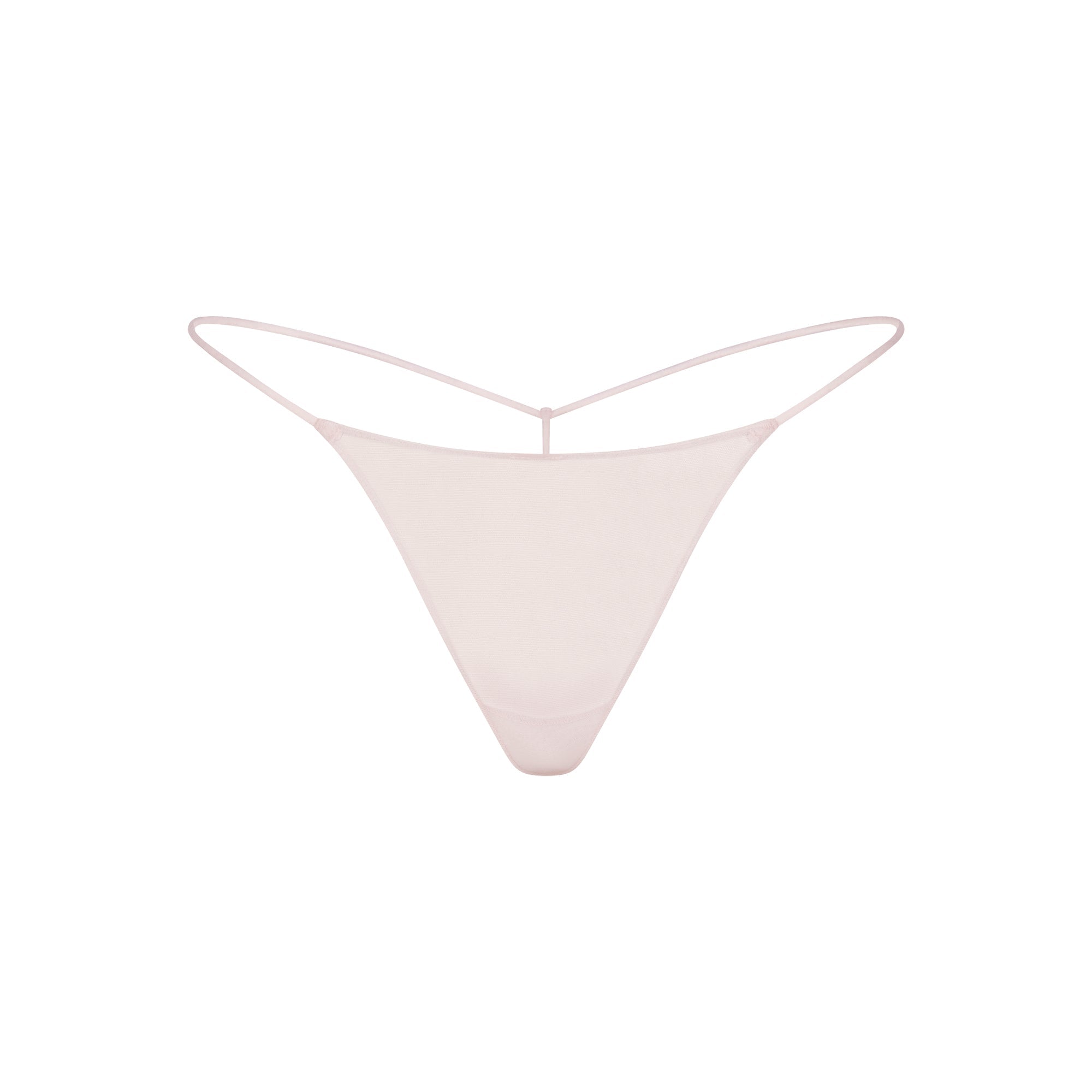 SKIMS ULTRA FINE MESH STRING THONG | BARELY PINK