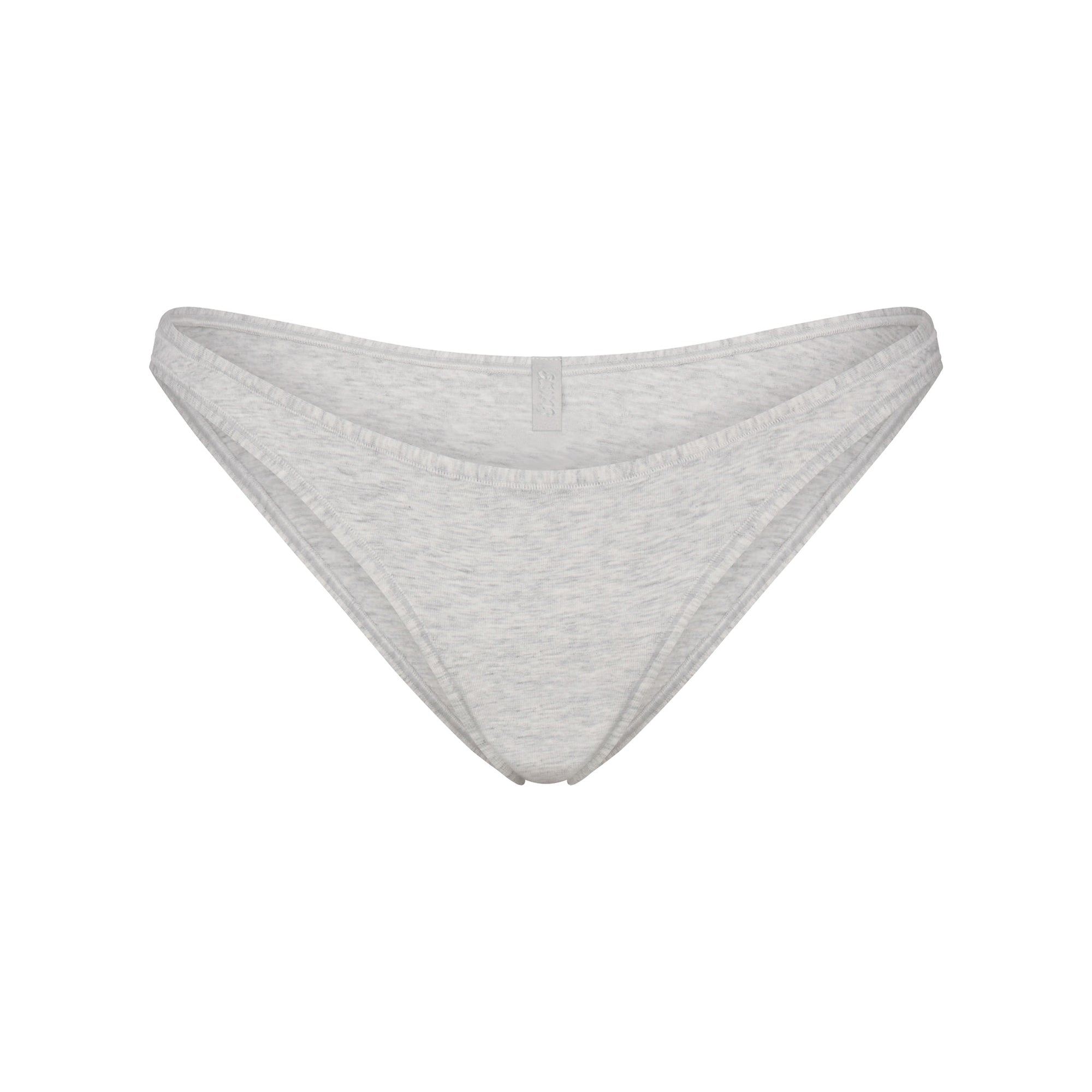 SKIMS EVERYDAY COTTON BIKINI | LIGHT HEATHER GREY