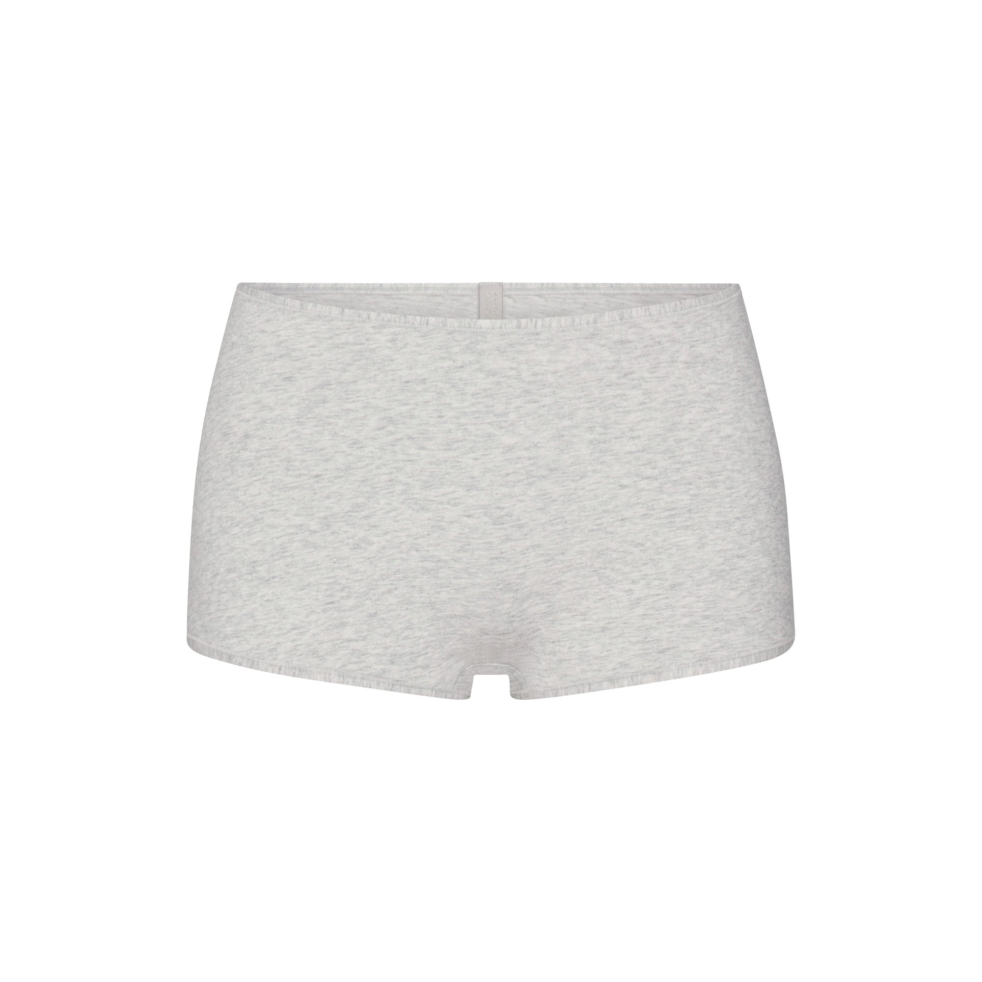 SKIMS EVERYDAY COTTON BOY SHORT | LIGHT HEATHER GREY
