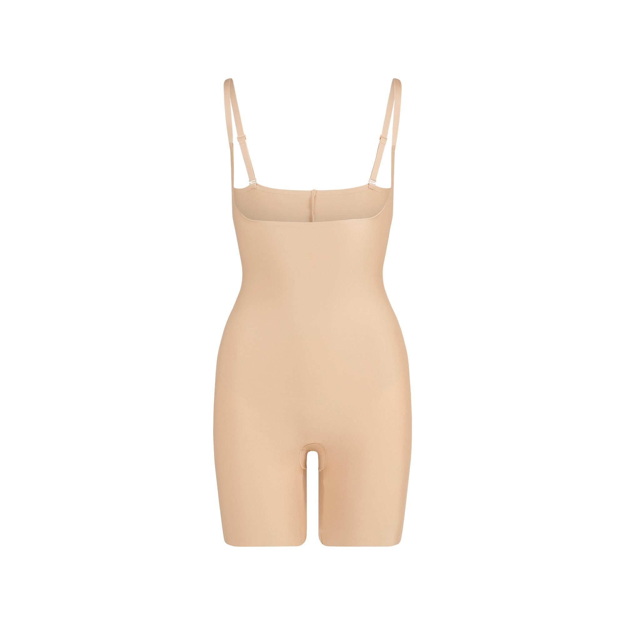 SKIMS BODY CORE SCULPT OPEN BUST MID THIGH BODYSUIT | CLAY