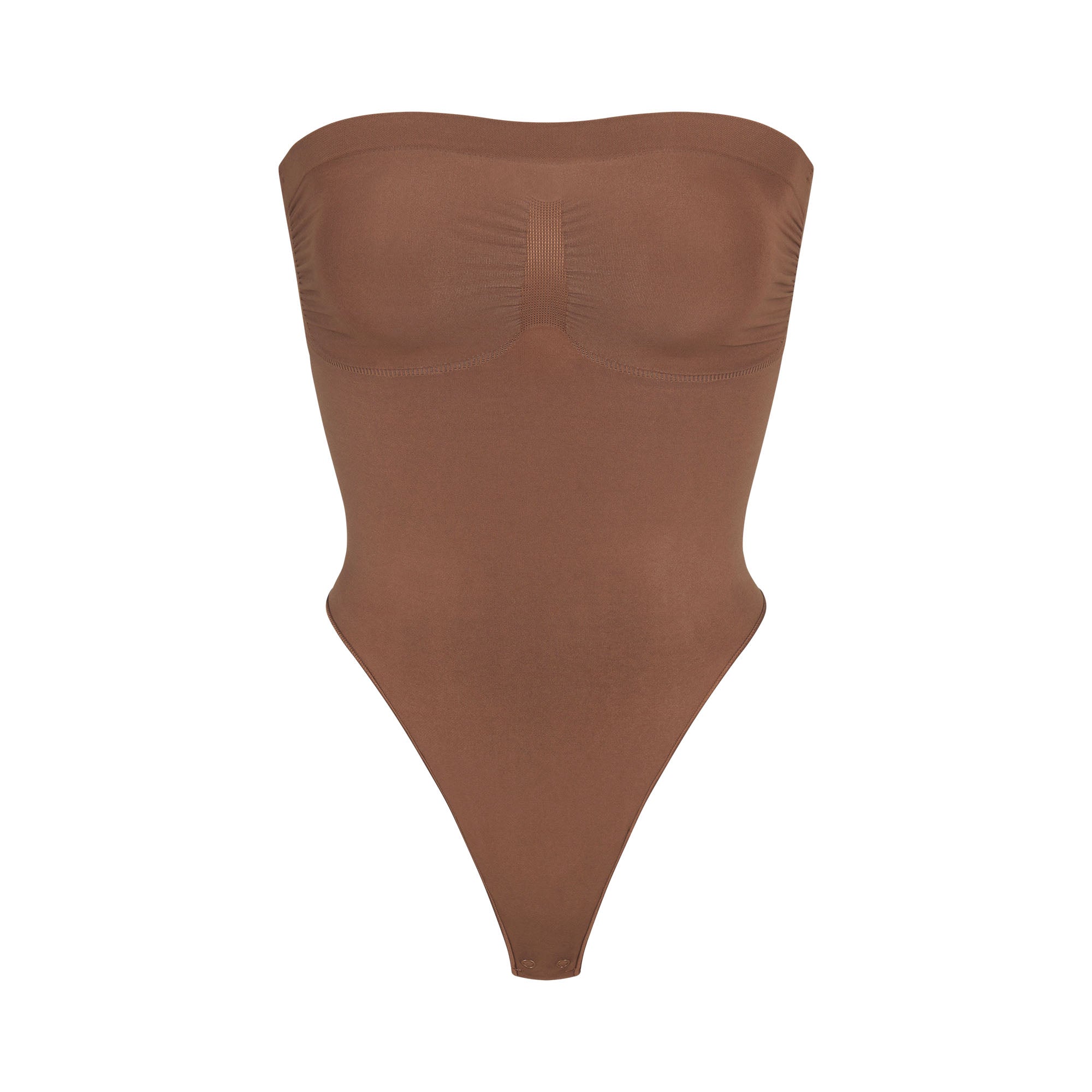 SKIMS SEAMLESS SCULPT STRAPLESS THONG BODYSUIT | JASPER