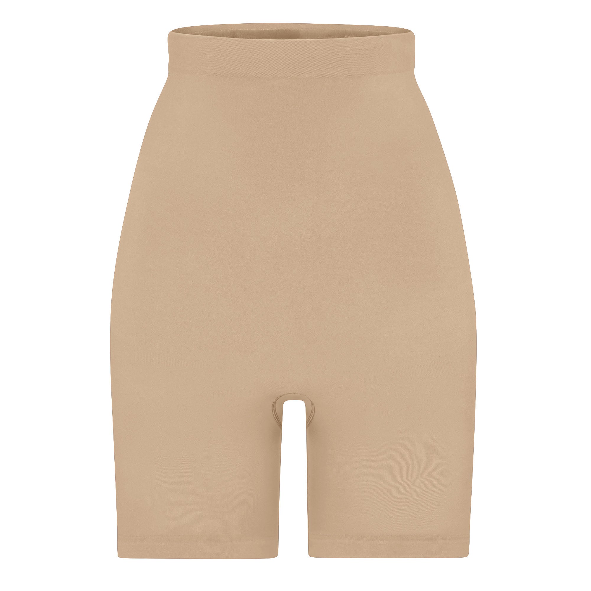 SKIMS SEAMLESS SCULPT HIGH-WAISTED ABOVE THE KNEE SHORT | CLAY
