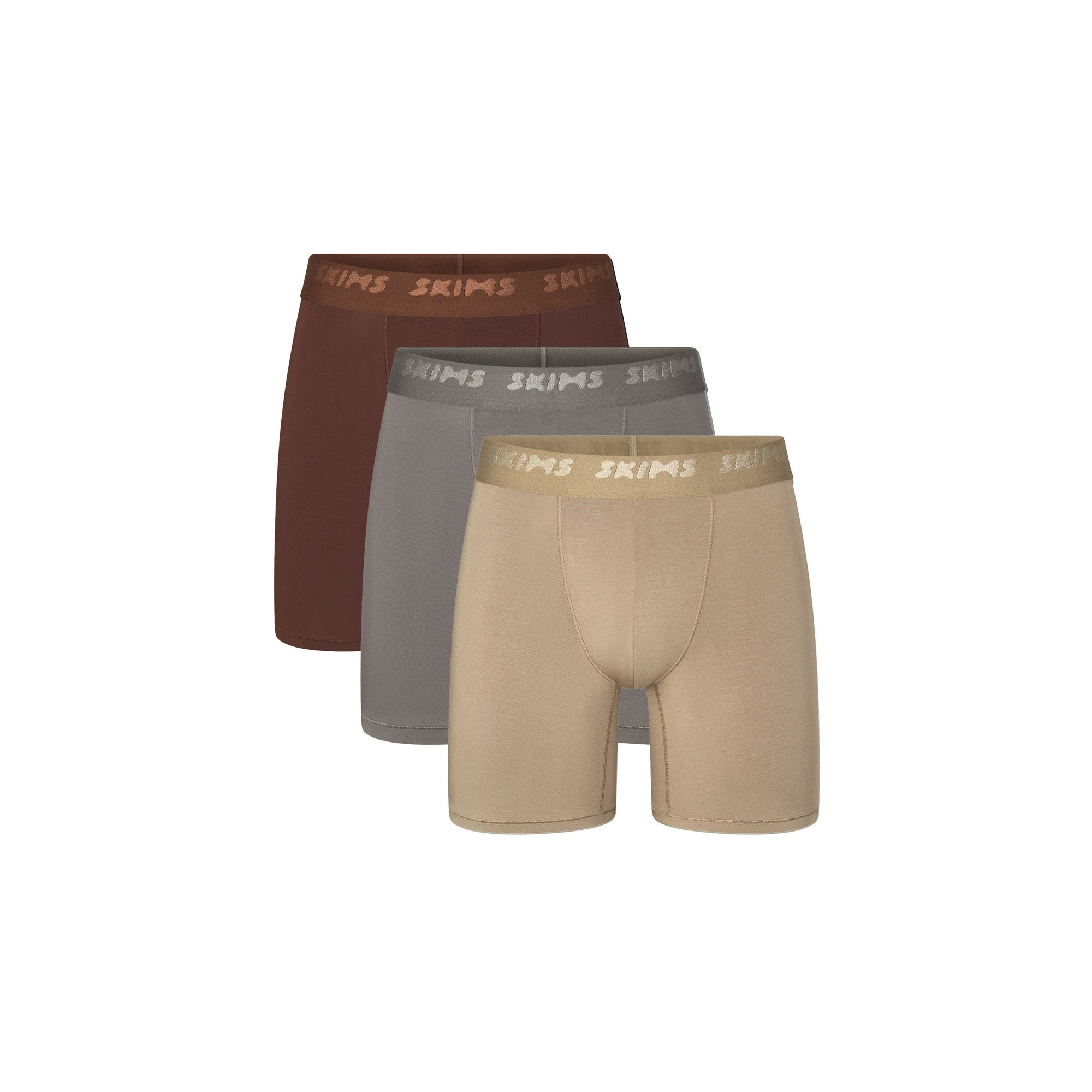 SKIMS STRETCH MENS 5" BOXER BRIEF 3-PACK | DESERT MULTI