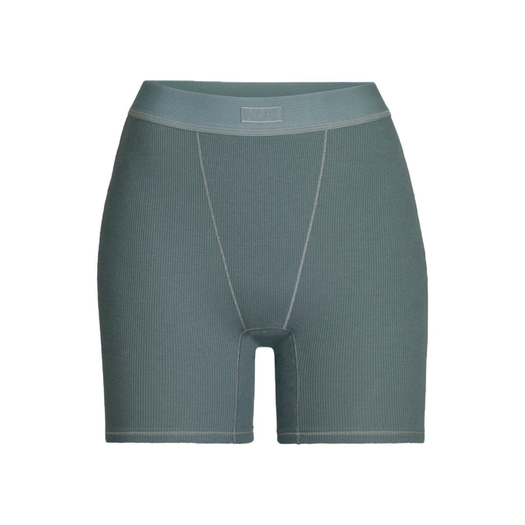 SKIMS COTTON RIB BOXER | KYANITE
