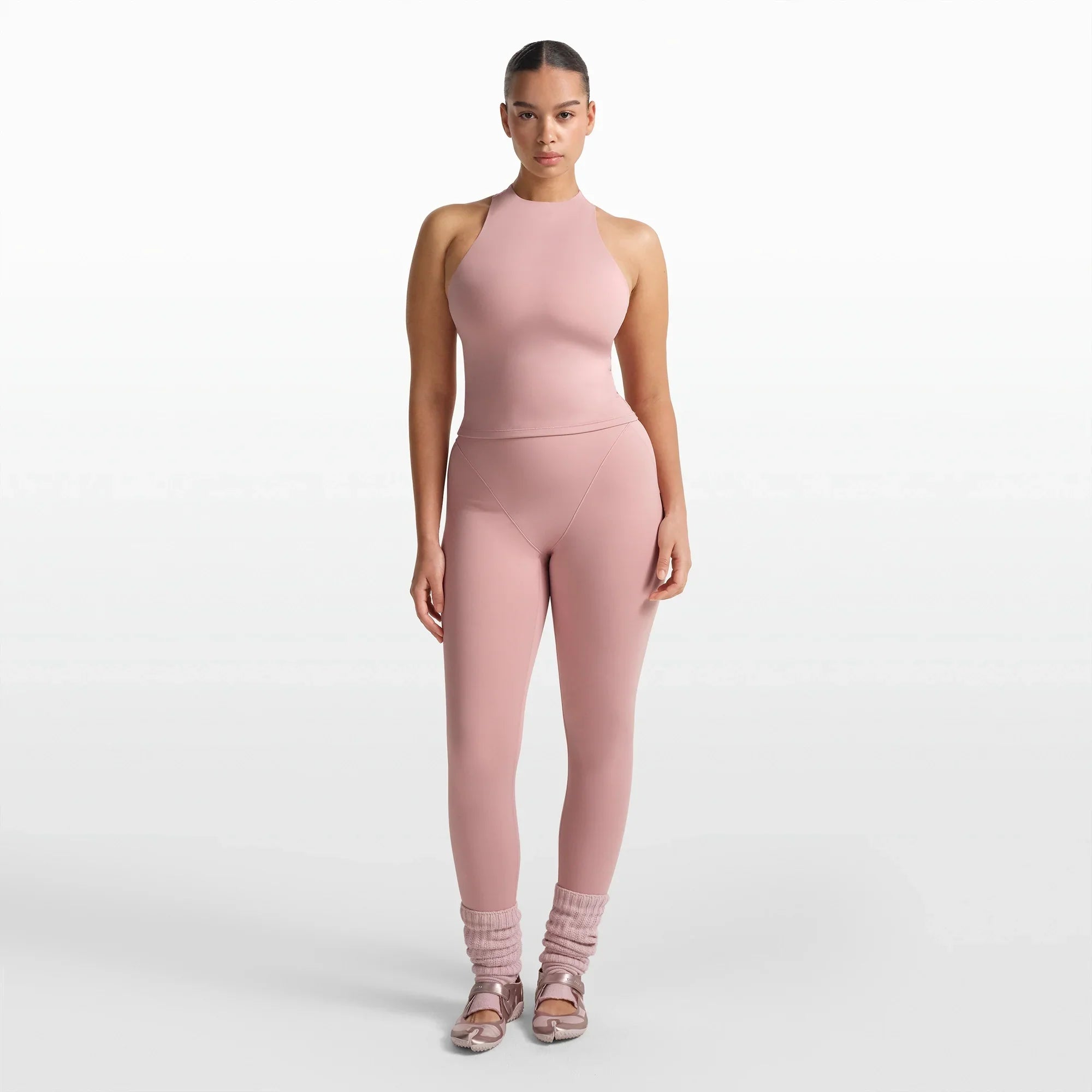 NikeSKIMS MATTE MOCK NECK RACER TANK | HIMALAYAN