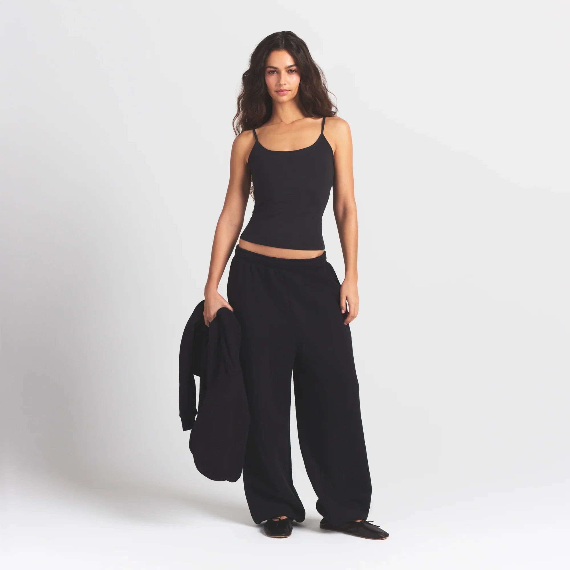 SKIMS COTTON JERSEY SCOOP NECK CAMI | SOOT