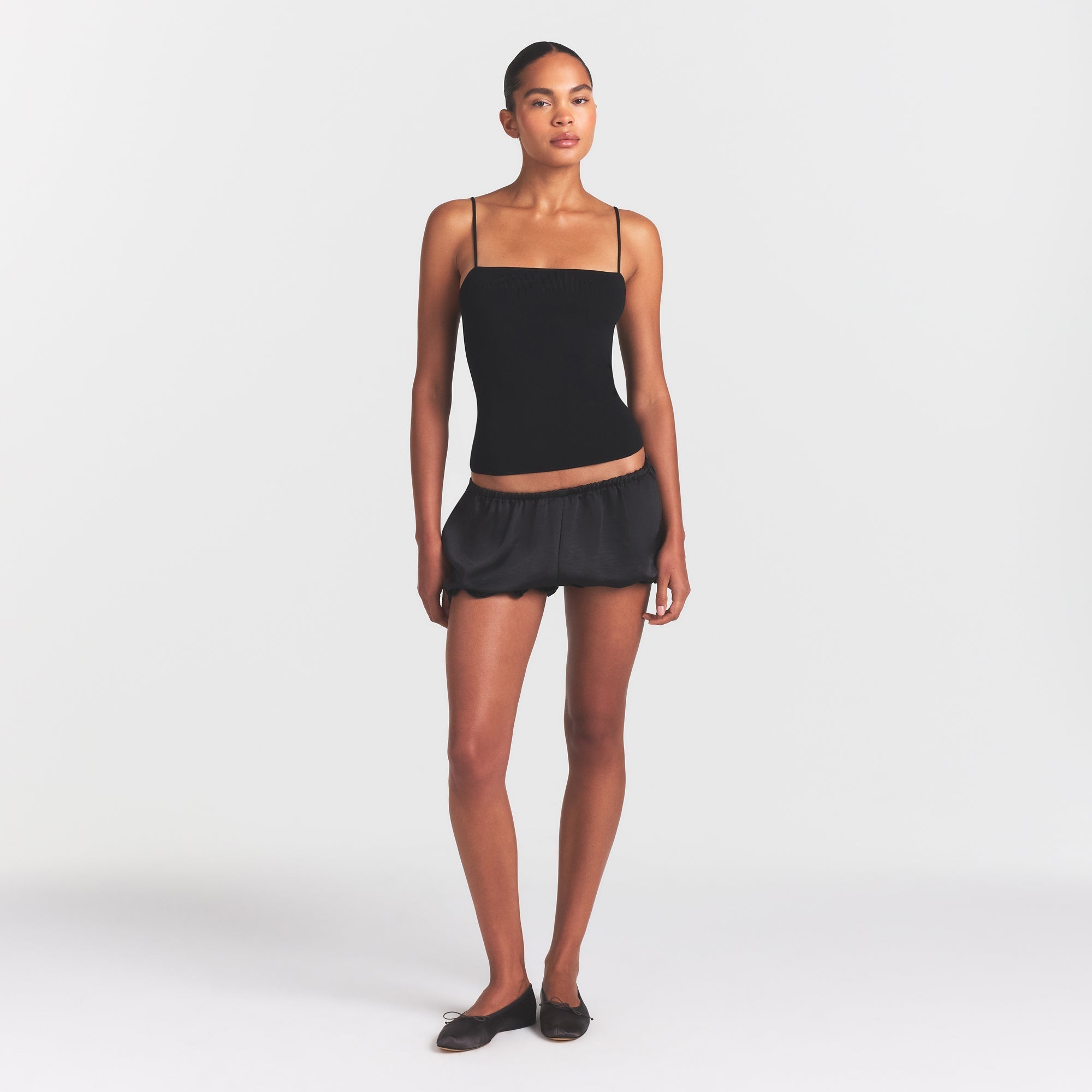 SKIMS REFINED KNIT CAMI | OBSIDIAN