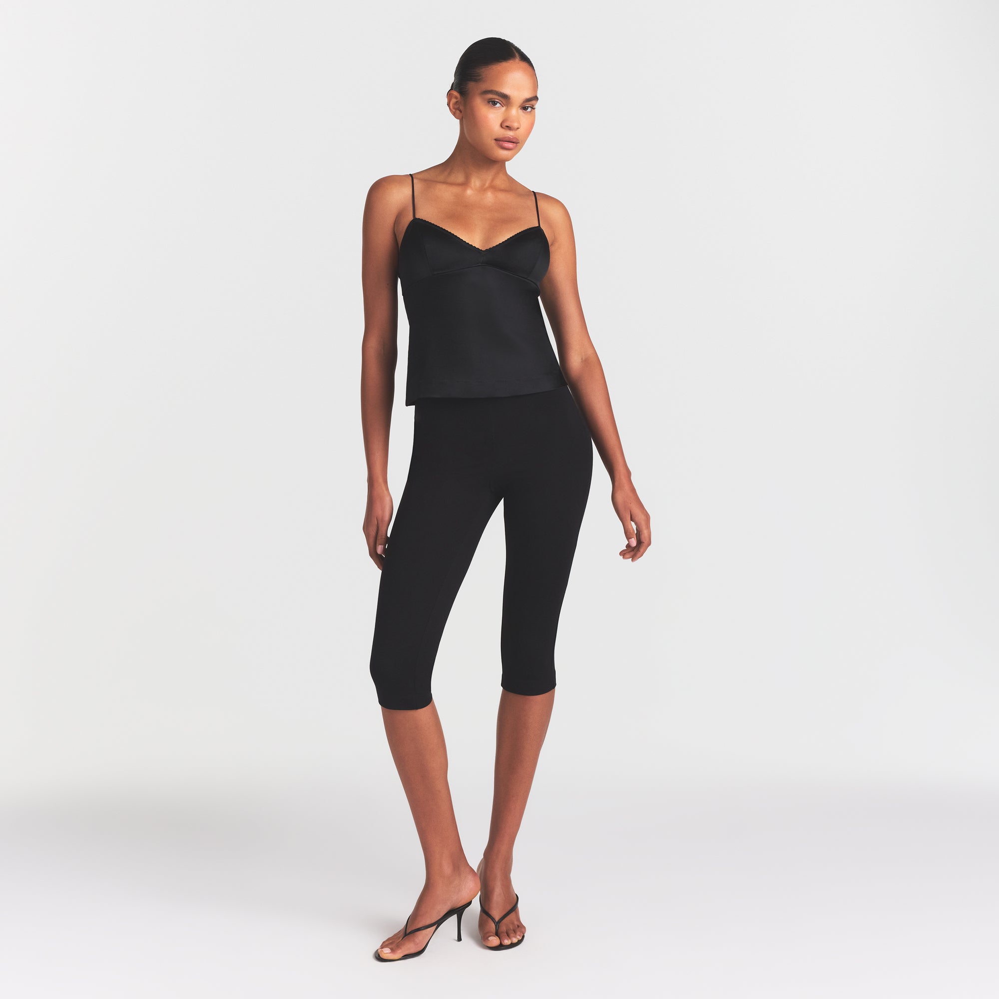 SKIMS SATIN CAMI | OBSIDIAN