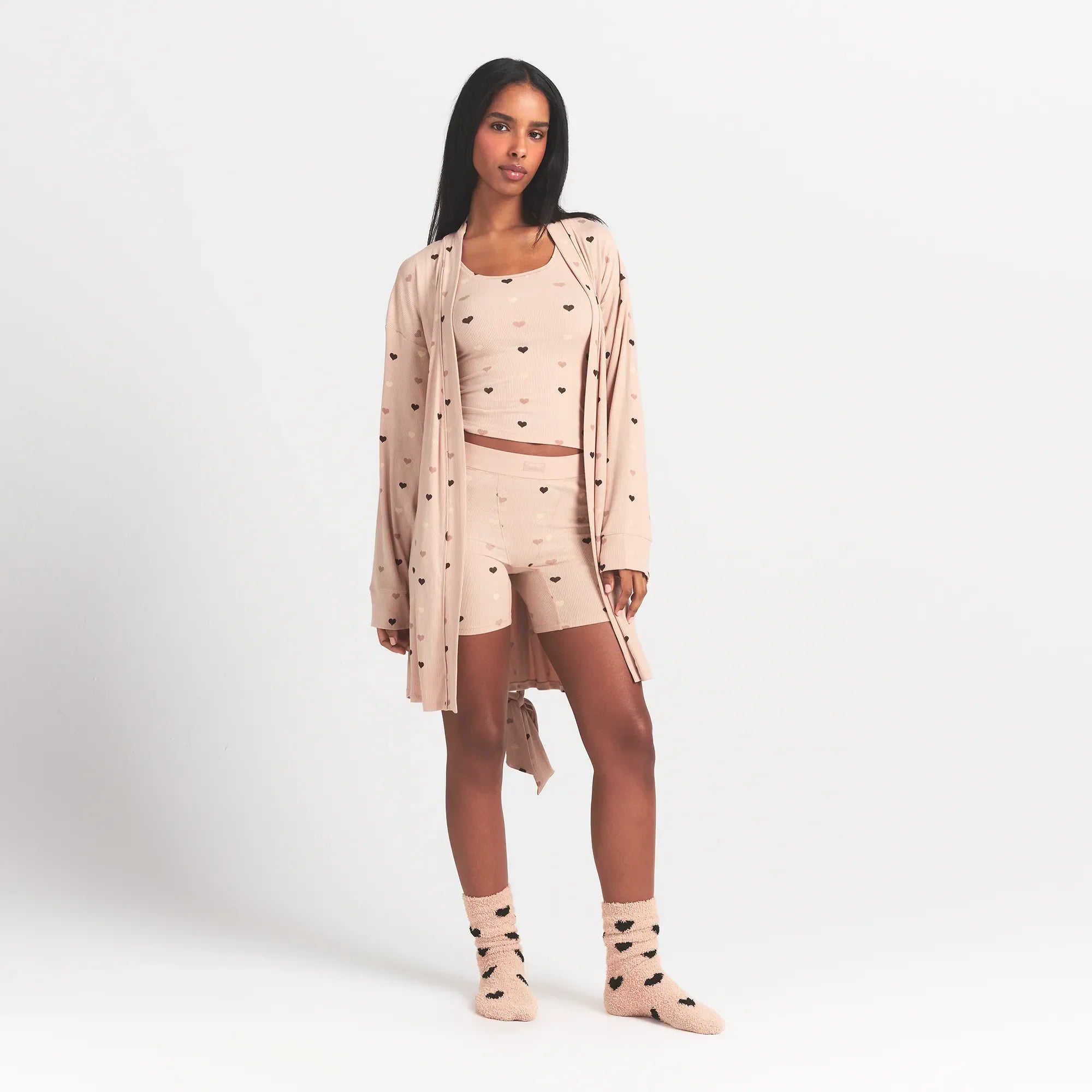 SKIMS SOFT LOUNGE TANK | MICA MINI HEART HALFDROP