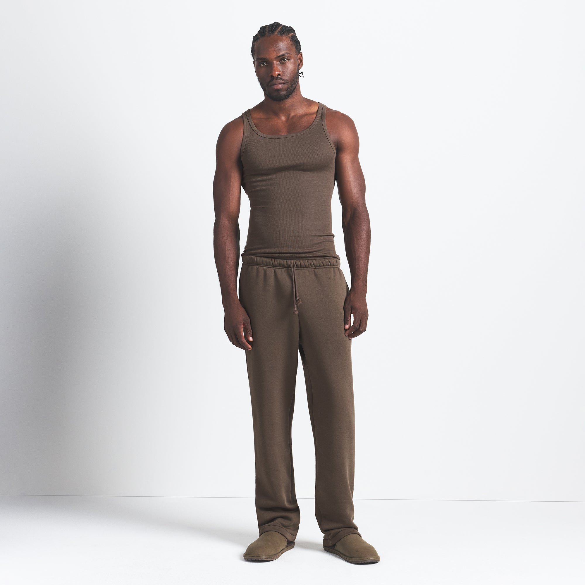 SKIMS COTTON MENS RIB TANK 3-PACK | DRIFTWOOD MULTI