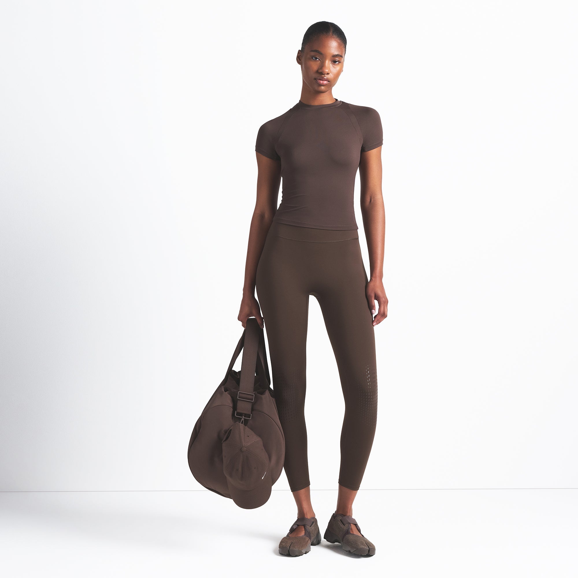 NikeSKIMS AIRY BABY TEE | DARK SEPIA