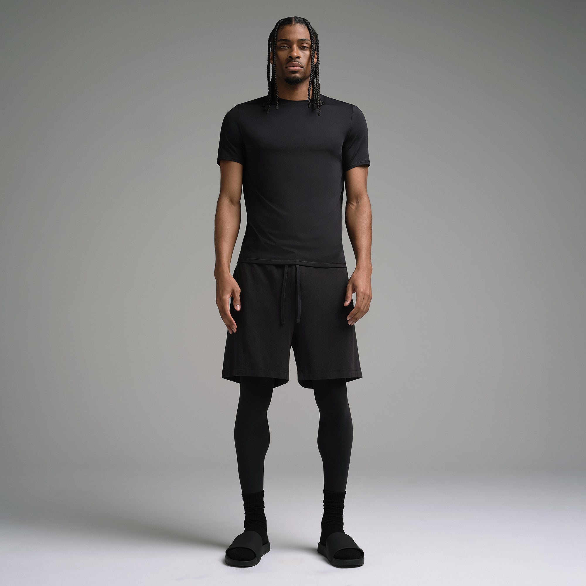 SKIMS FLEX MENS T-SHIRT | OBSIDIAN