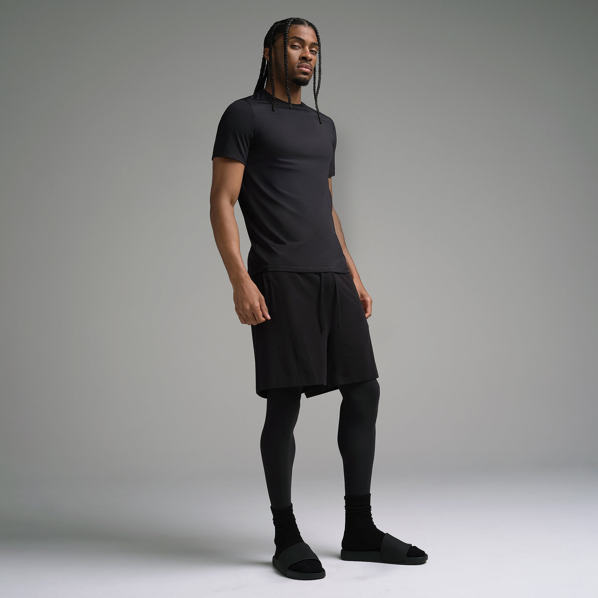 SKIMS FLEX MENS T-SHIRT | OBSIDIAN