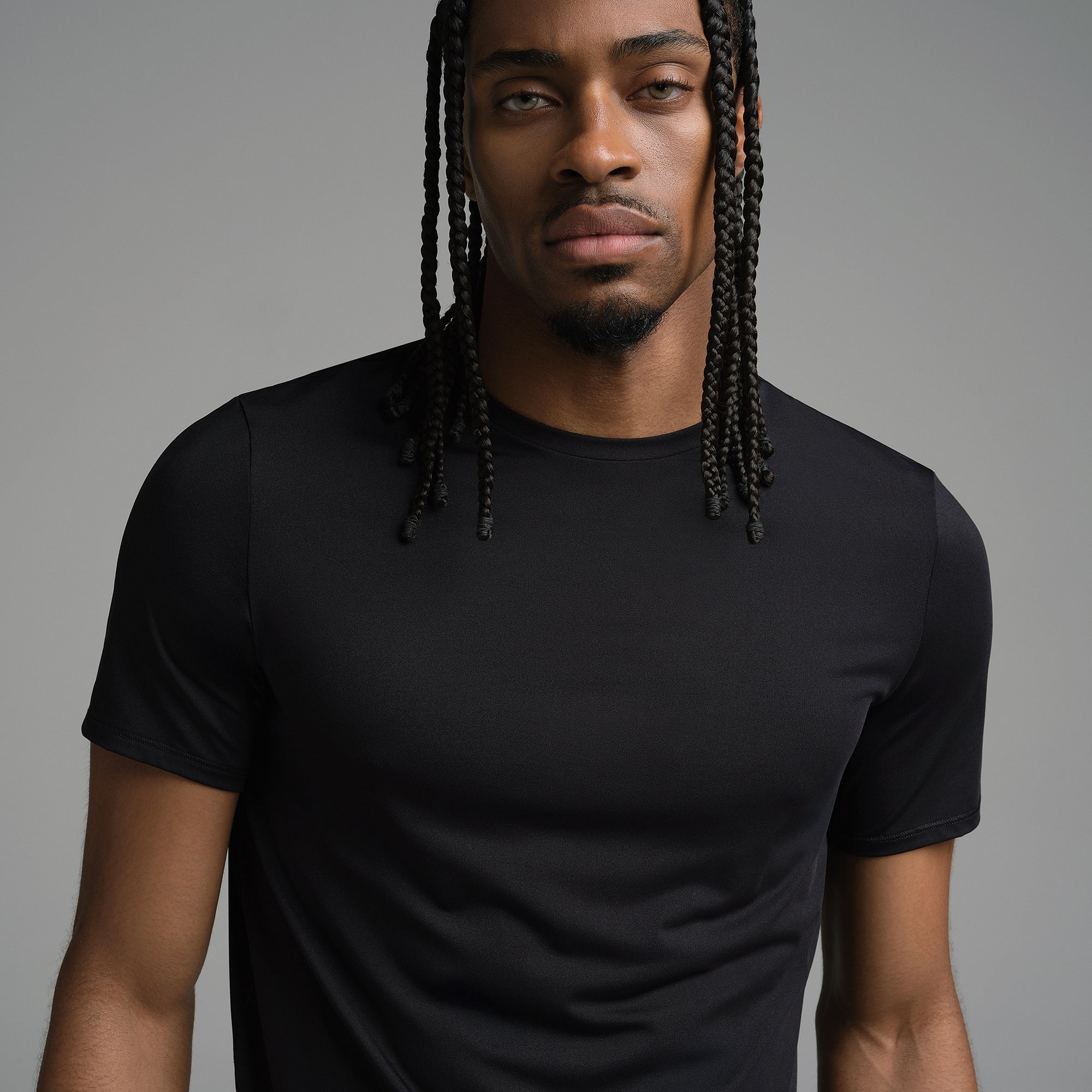 SKIMS FLEX MENS T-SHIRT | OBSIDIAN