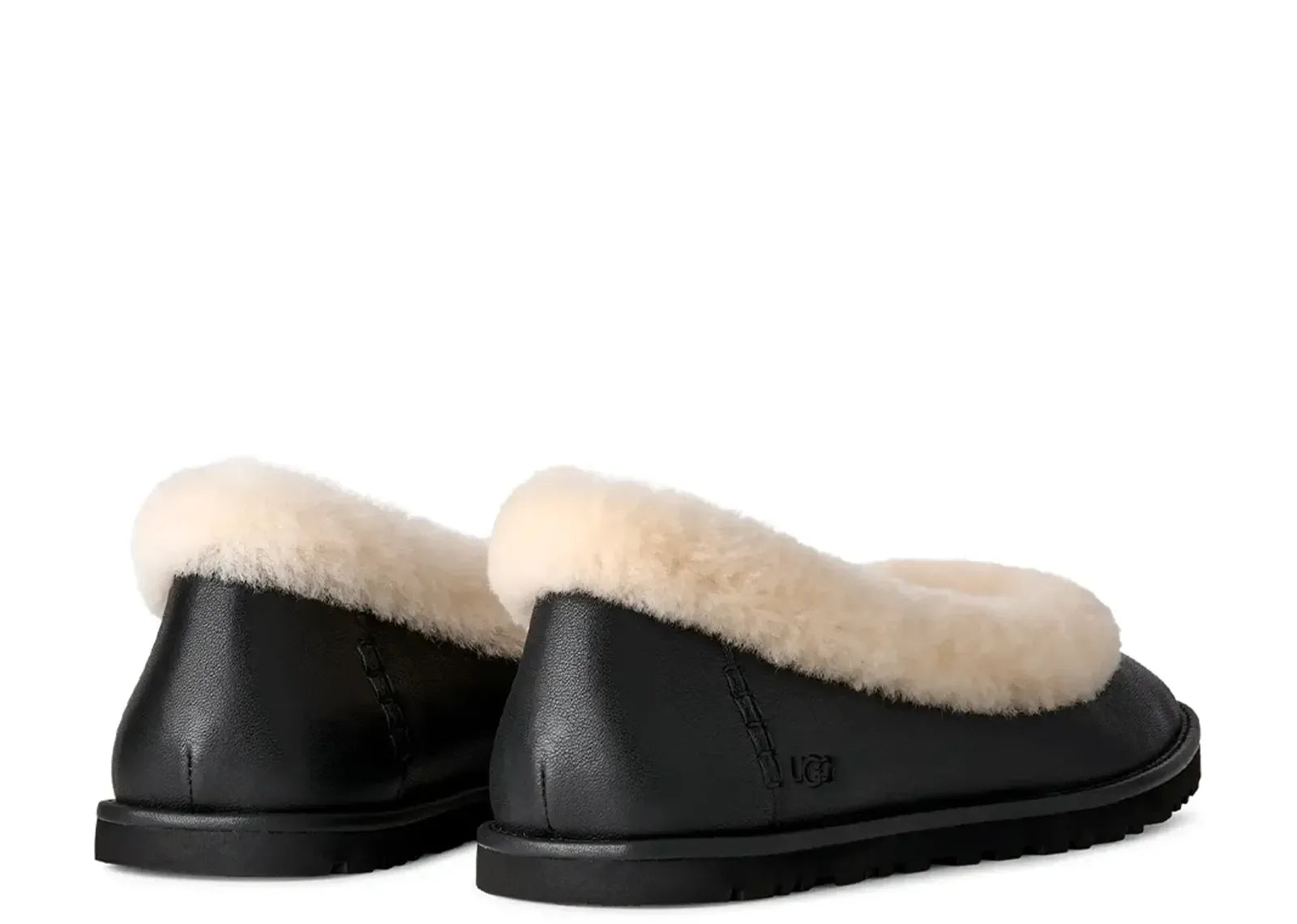 Ugg Zora Leather Ballet Flat Black - My Suti