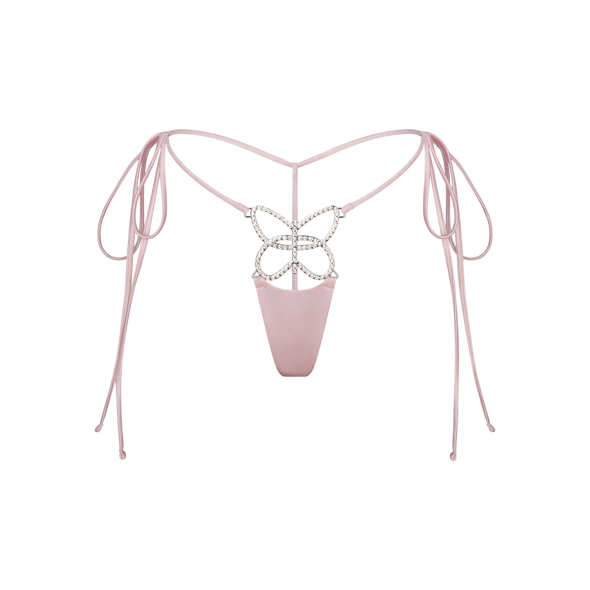 SKIMS NOVELTY INTIMATES BUTTERFLY CHARM STRING THONG | BABY PINK