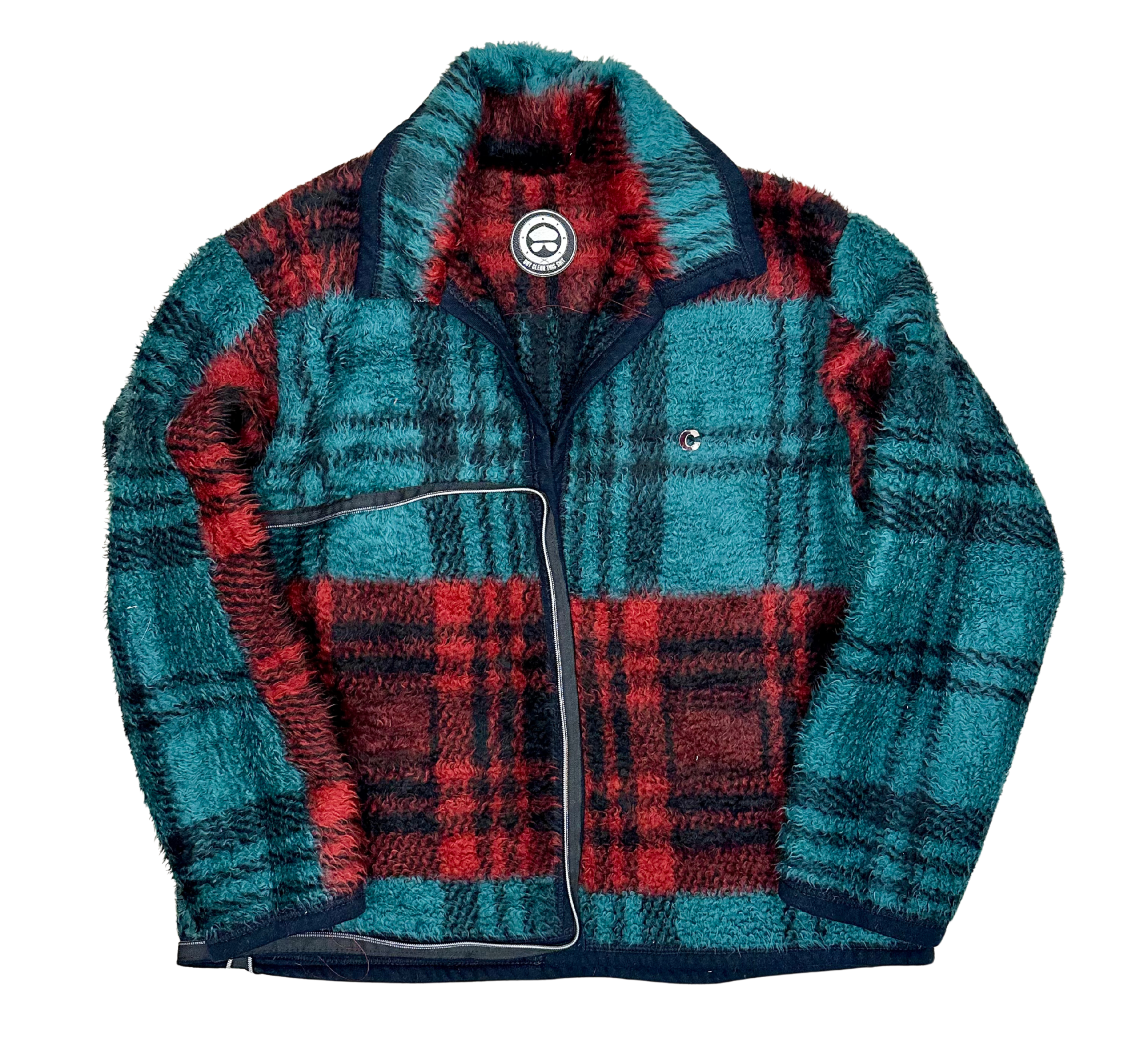 Cointel The Emberteal Plaid Coat N Tote