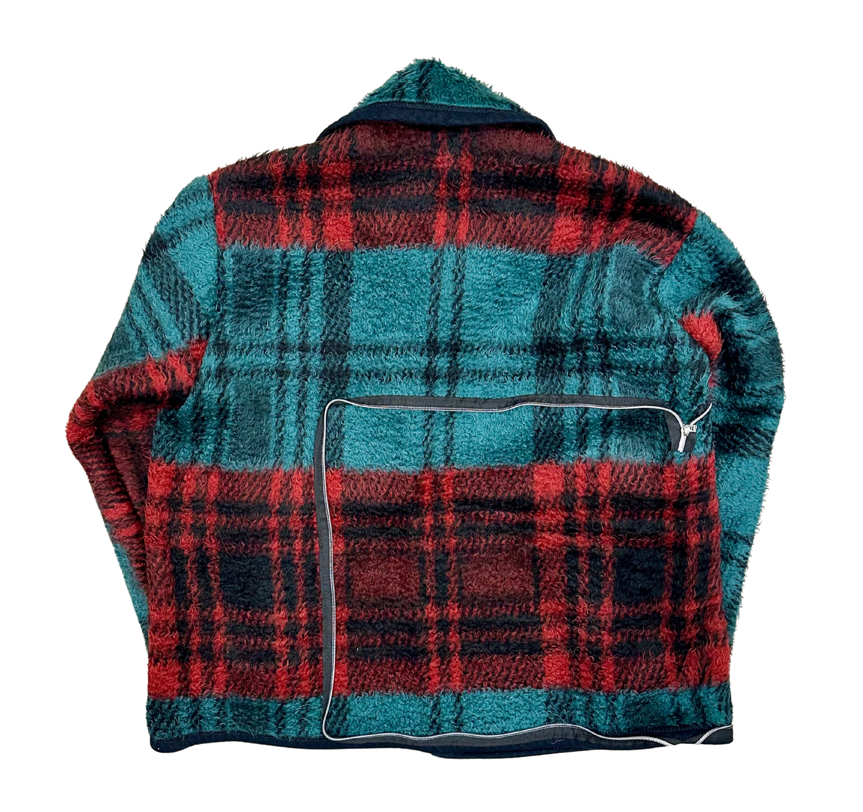 Cointel The Emberteal Plaid Coat N Tote
