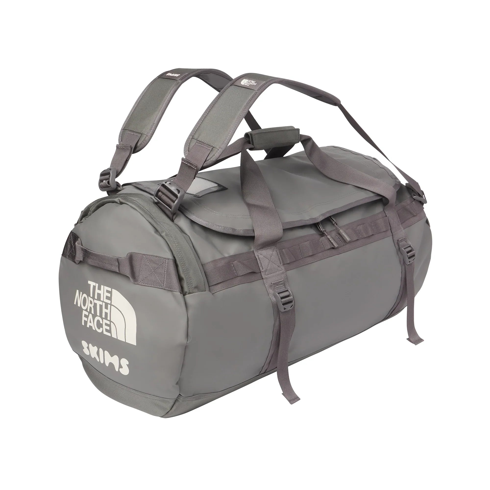 THE NORTH FACE X SKIMS LARGE BASE CAMP DUFFLE BAG | GUNMETAL