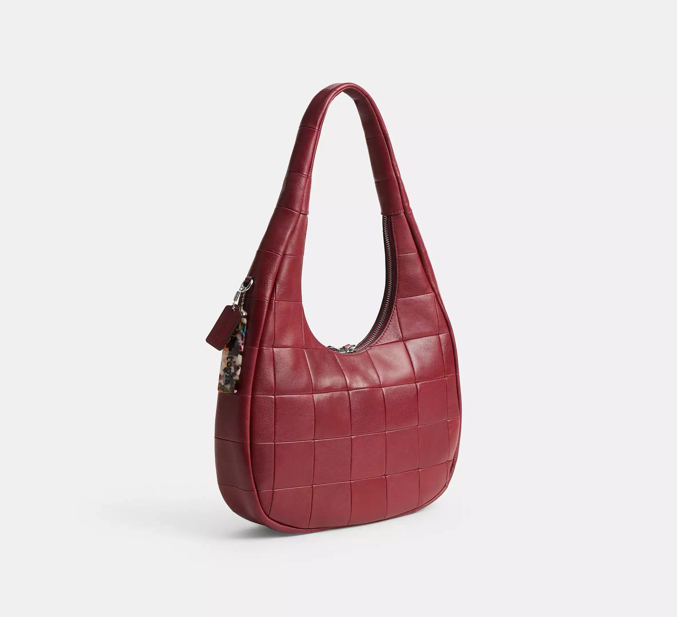 Coach Alter/Ego Crescent Shoulder Bag In Upcrafted Leather - Dark Ruby - My Suti