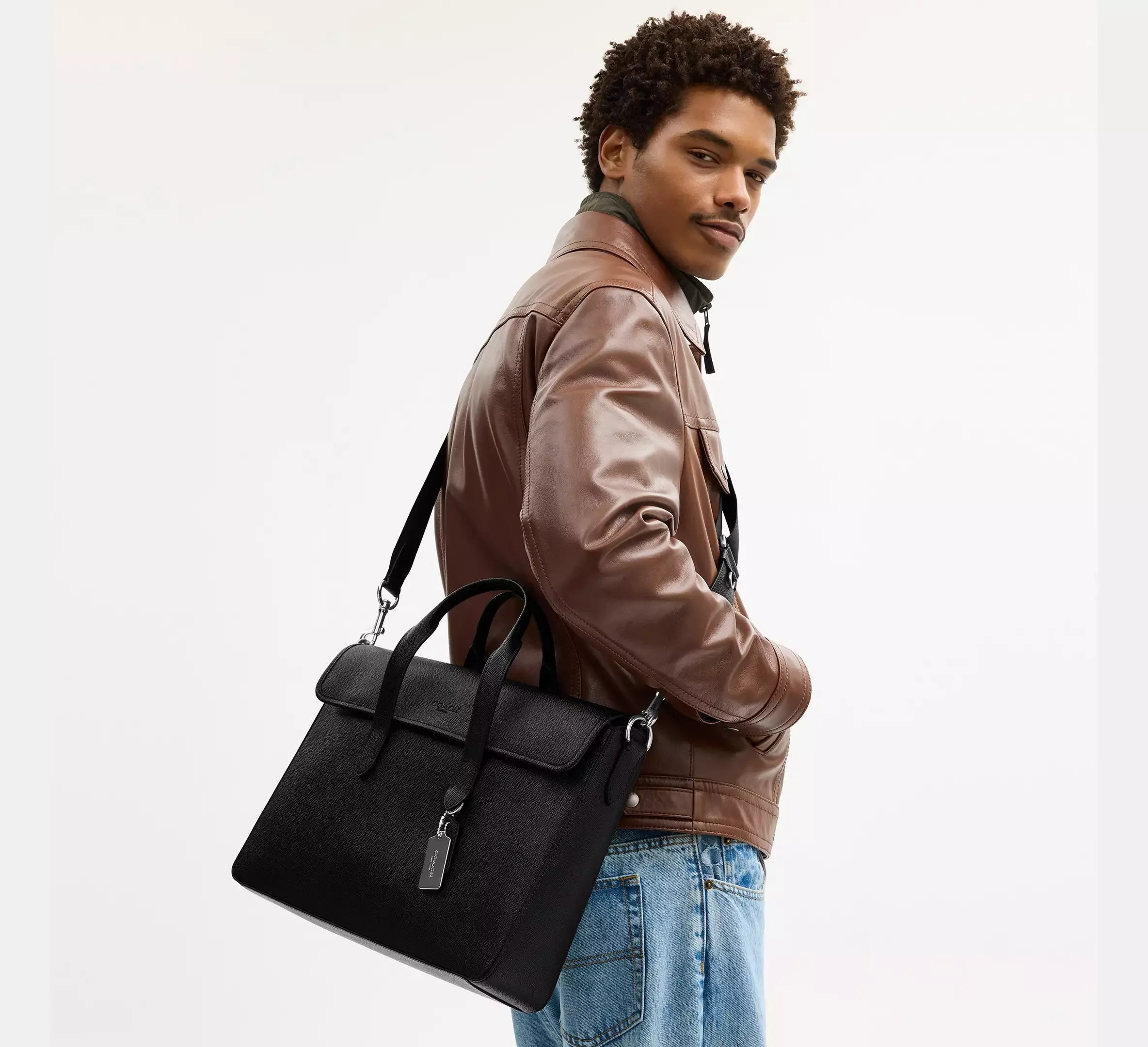 Coach Sullivan Portfolio Brief - Silver/Black - My Suti