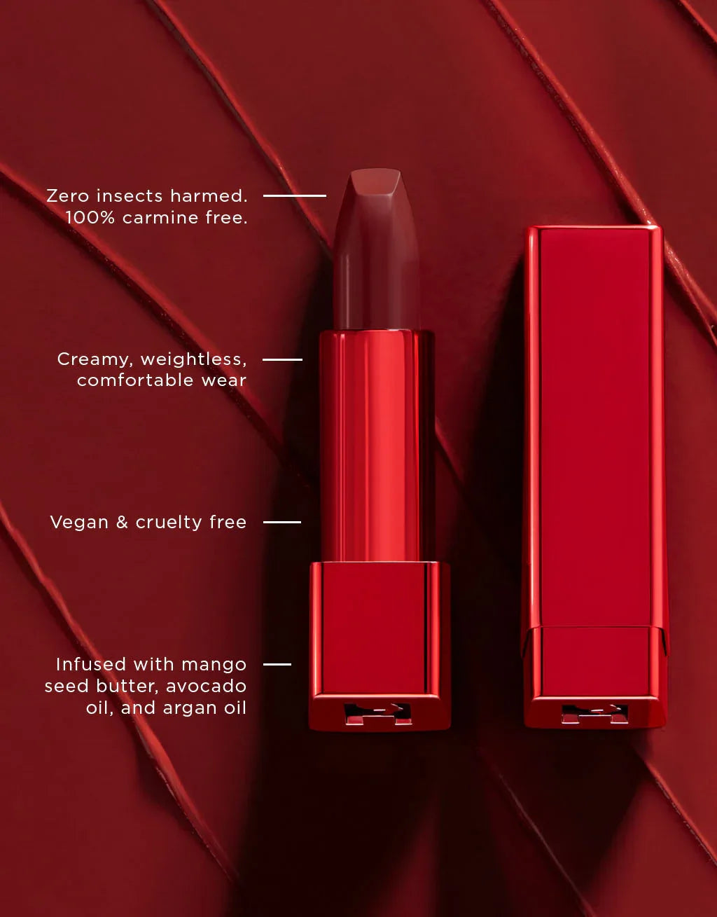 Hourglass Unlocked Satin Crème Lipstick Red - Ruj - My Suti